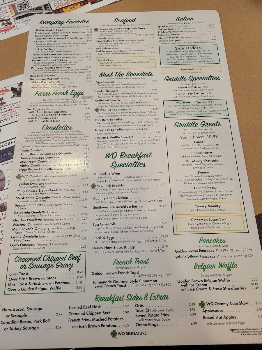 WQ Diner Menu - Image 5